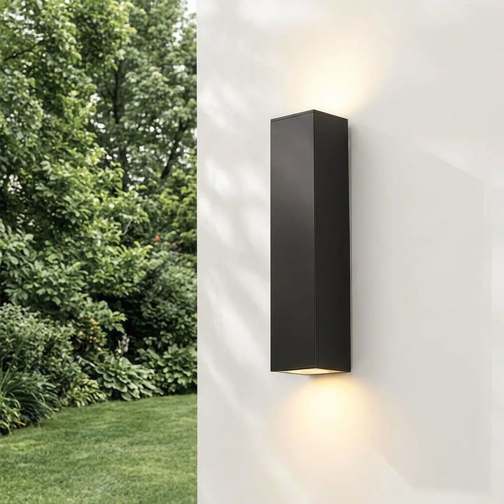 Utomhus Up Down Vägglampor Fyrkantig Minimalistisk Vattentät Lampa