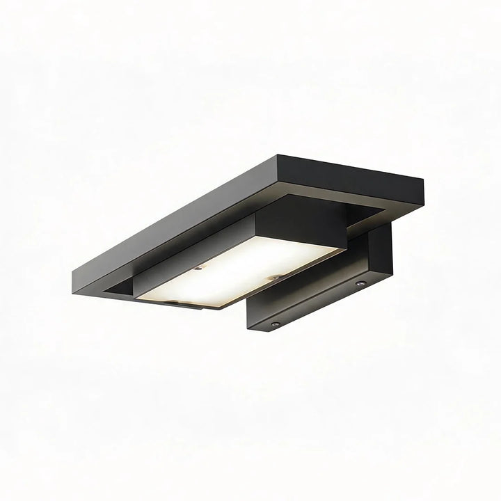 Svart Vägglampa Sconce Modern Metall LED Utomhusbelysning