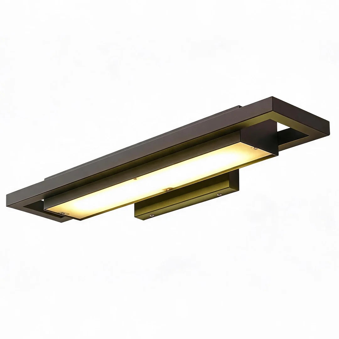 Svart Vägglampa Sconce Modern Metall LED Utomhusbelysning