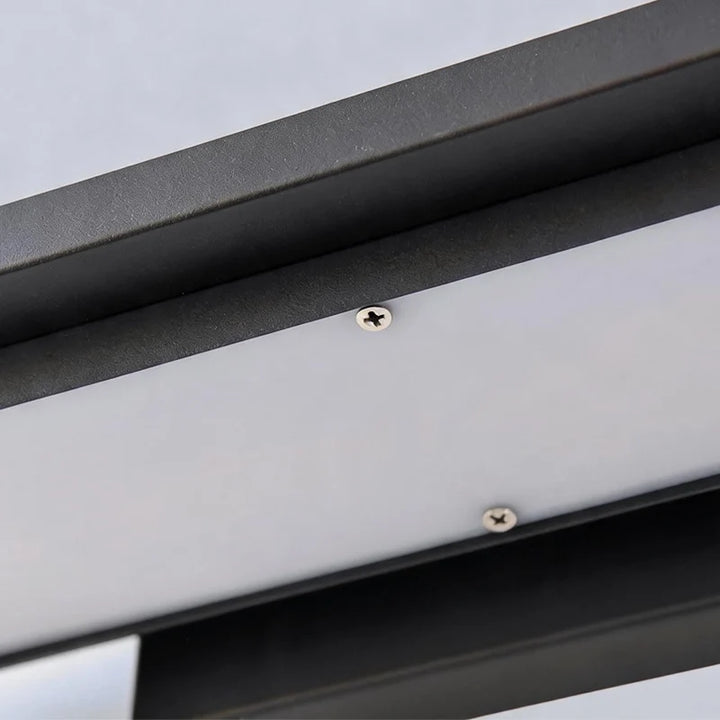 Svart Vägglampa Sconce Modern Metall LED Utomhusbelysning