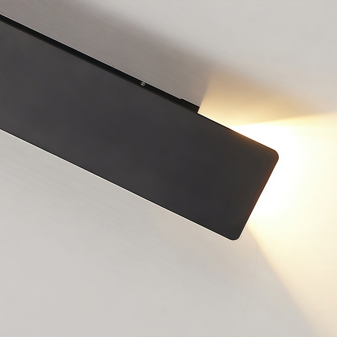 Svarta upp- och nedvägglampor Modern Minimalistisk LED-lampa