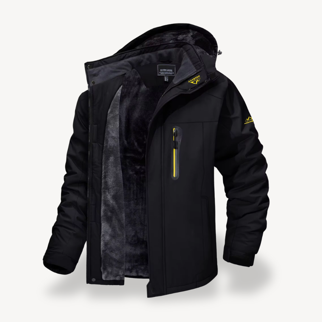 | Herr vattentät Utomhus vinter Fleece Jacka