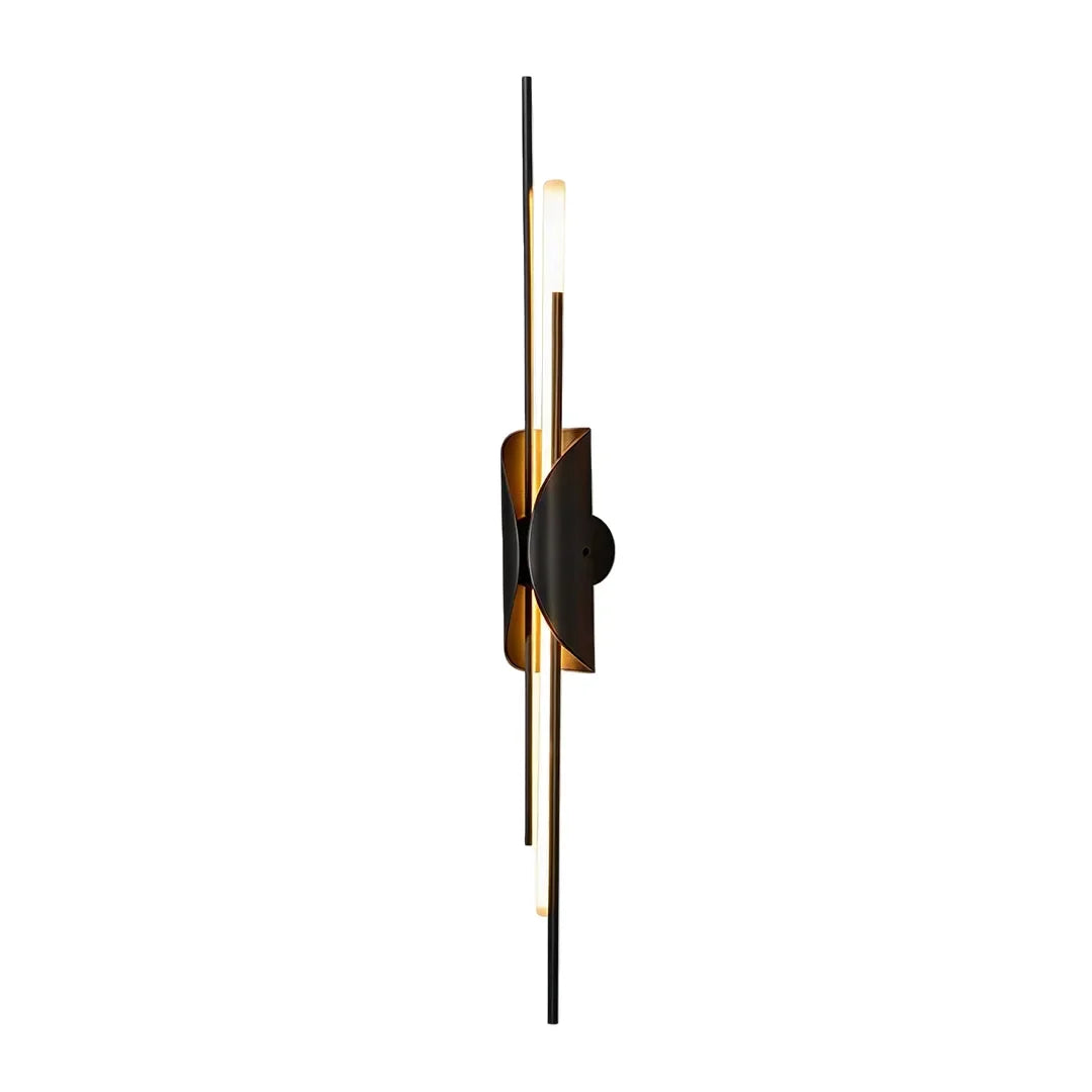 Brass Vägglampa Modern Linjär Skulptural Belysning