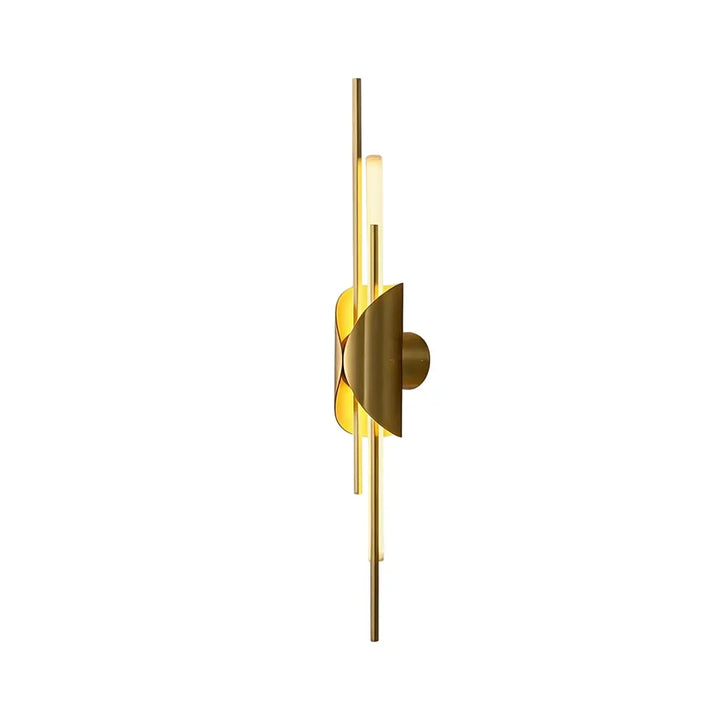 Brass Vägglampa Modern Linjär Skulptural Belysning