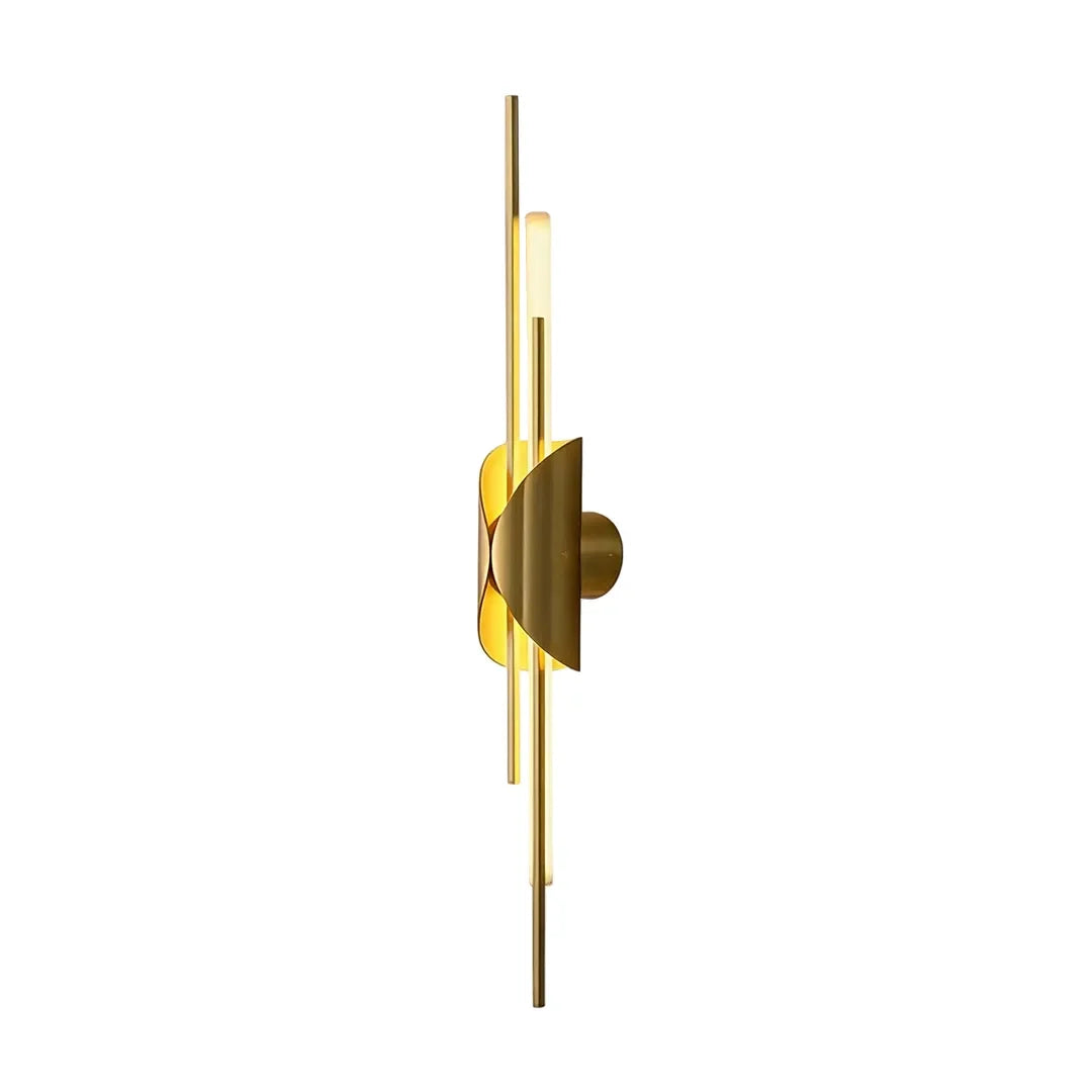 Brass Vägglampa Modern Linjär Skulptural Belysning