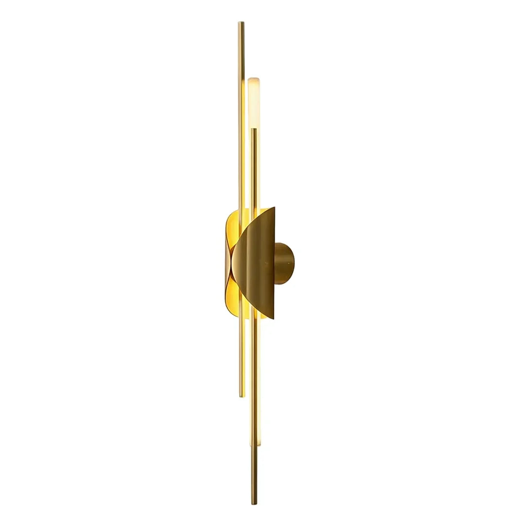 Brass Vägglampa Modern Linjär Skulptural Belysning