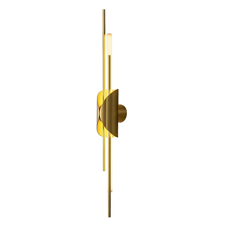 Brass Vägglampa Modern Linjär Skulptural Belysning