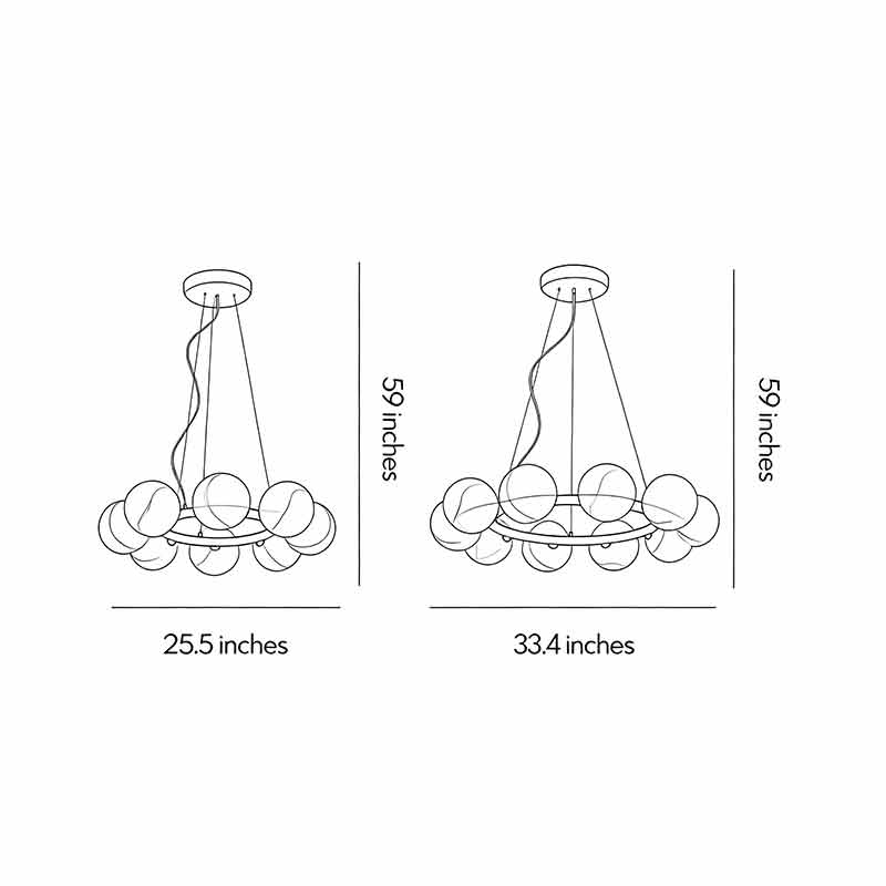 Bubblor Glas Modern Kandelaber Minimalistisk Kreativ Taklampa