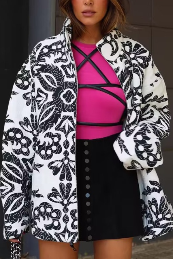 | ståkrage Printed casual Bomull Jacka
