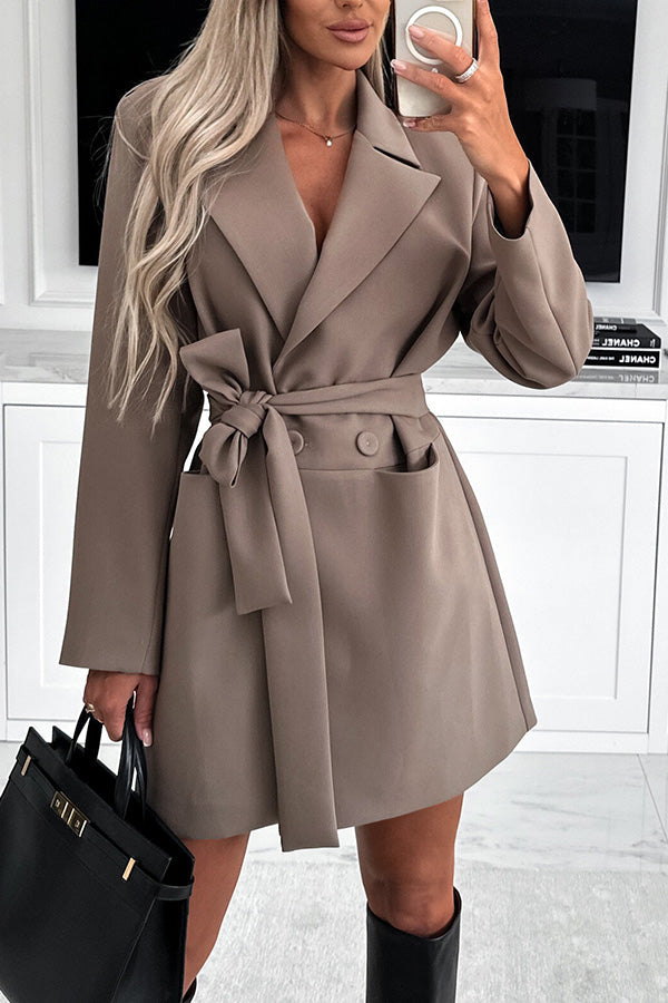 | Lång Beige Jacka