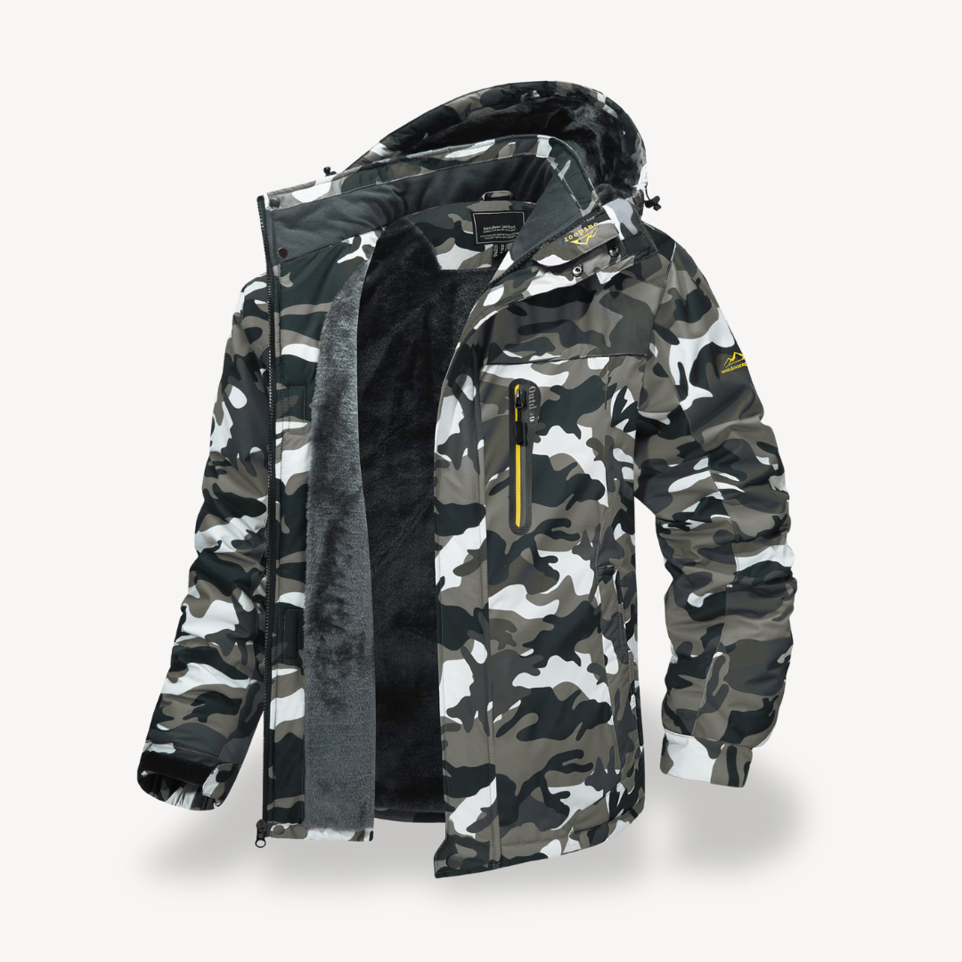 | Herr vattentät Utomhus vinter Fleece Jacka