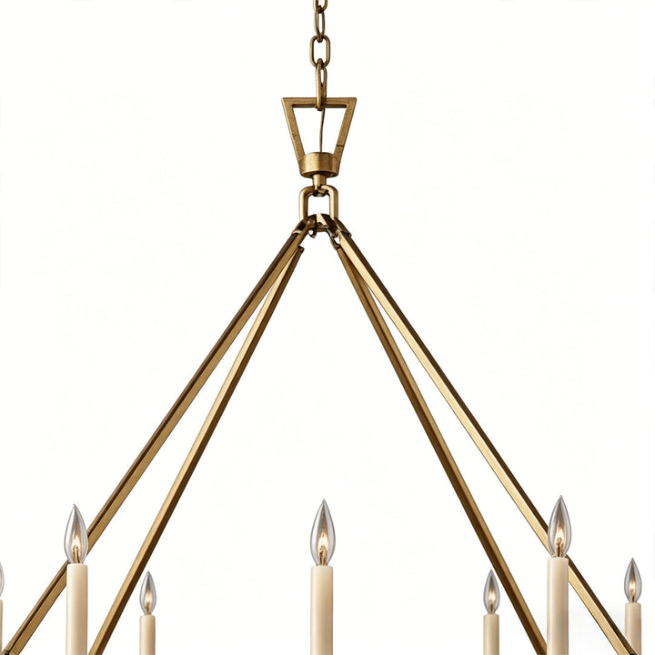 Kronljus Chandelier Amerikansk Retro Stil Metall Taklampa