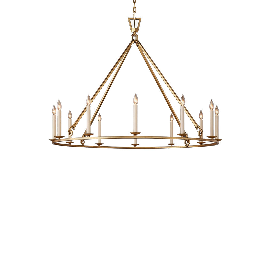 Kronljus Chandelier Amerikansk Retro Stil Metall Taklampa