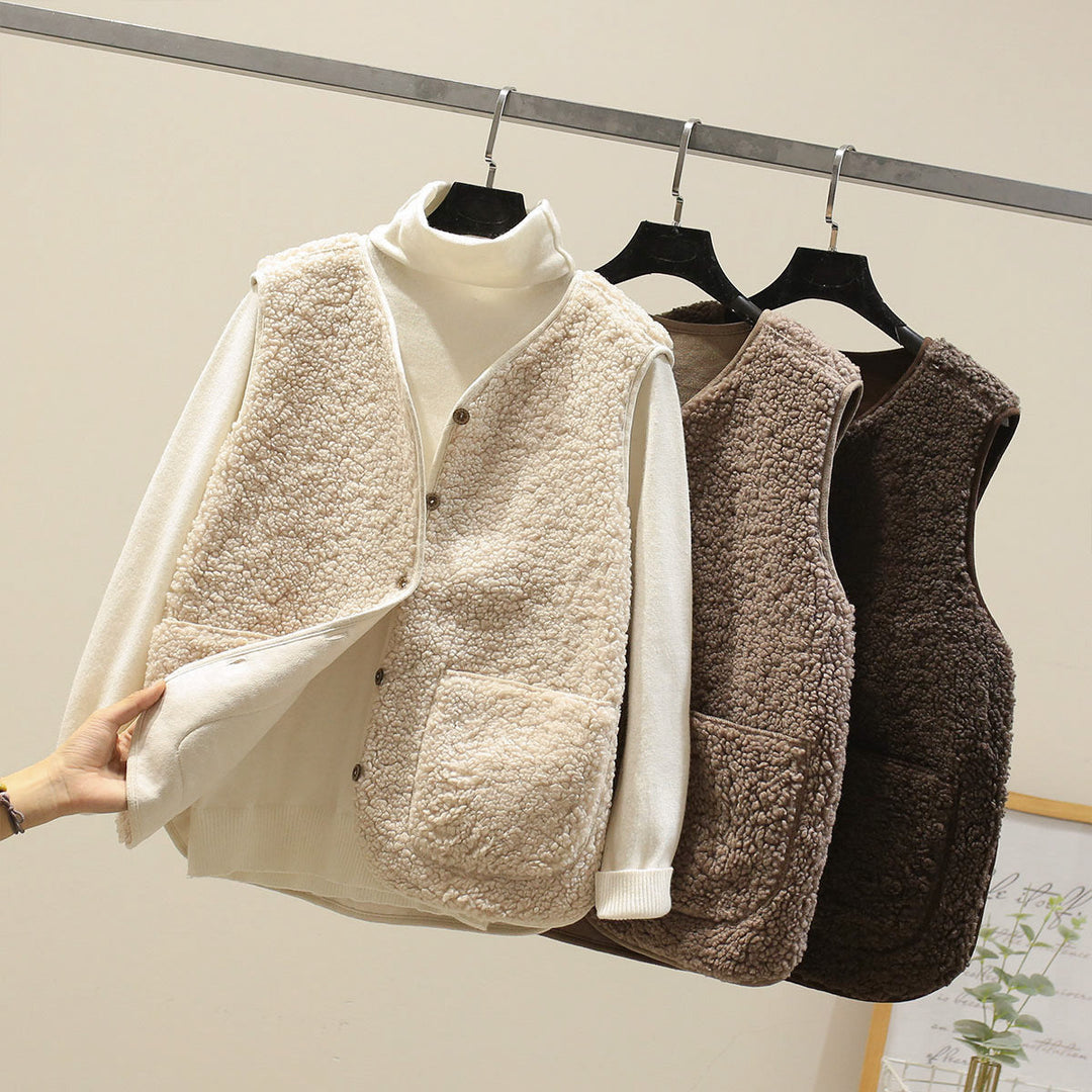 Klassisk Lambswool Väst