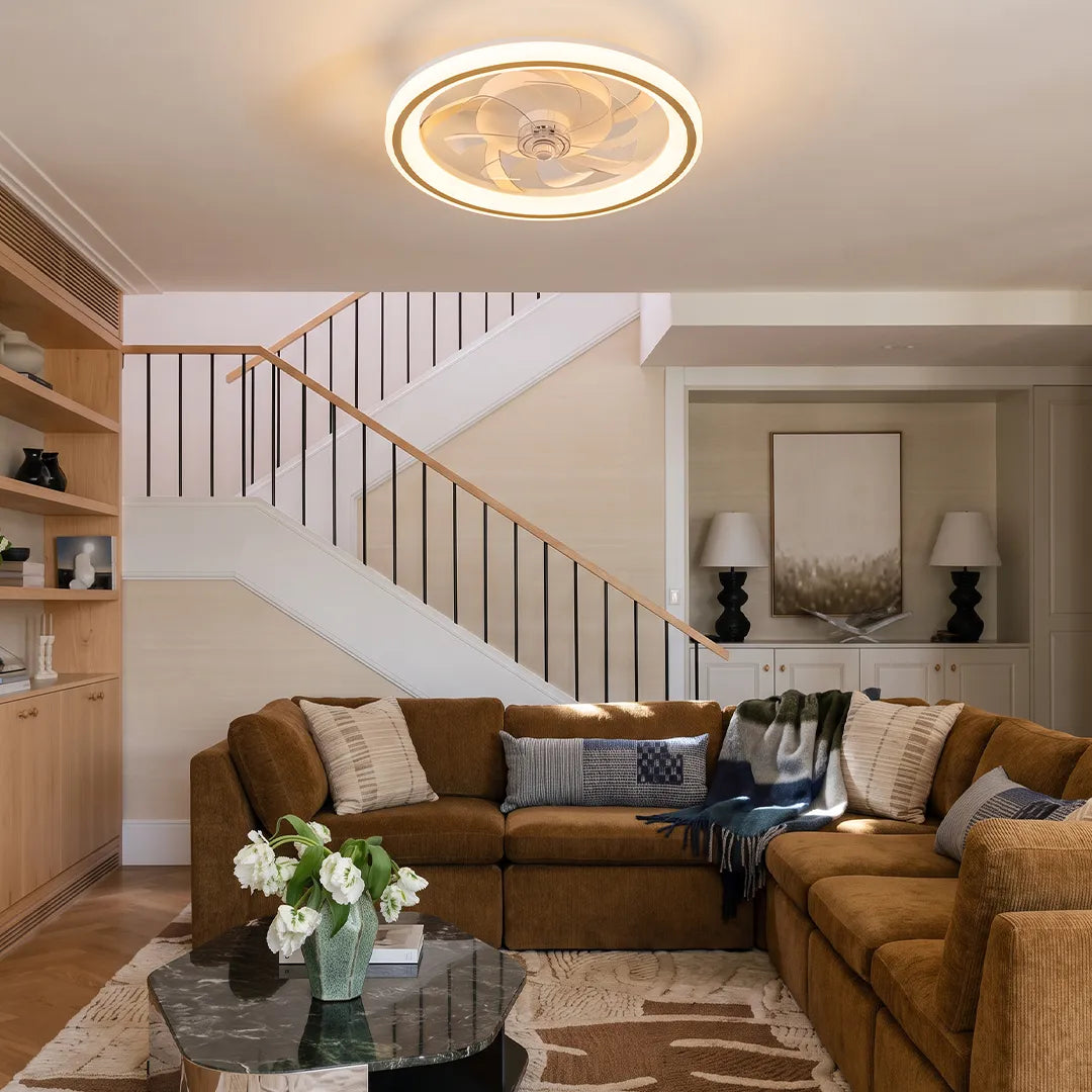 Takfläktar med Ljuskällor Modern LED-belysning