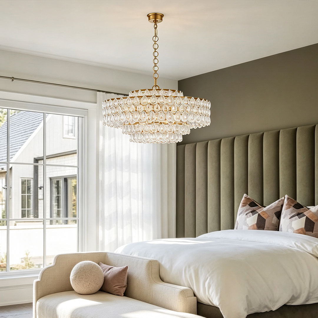 Kronljus Crystal All-Koppar Postmodern Lyx Taklampa