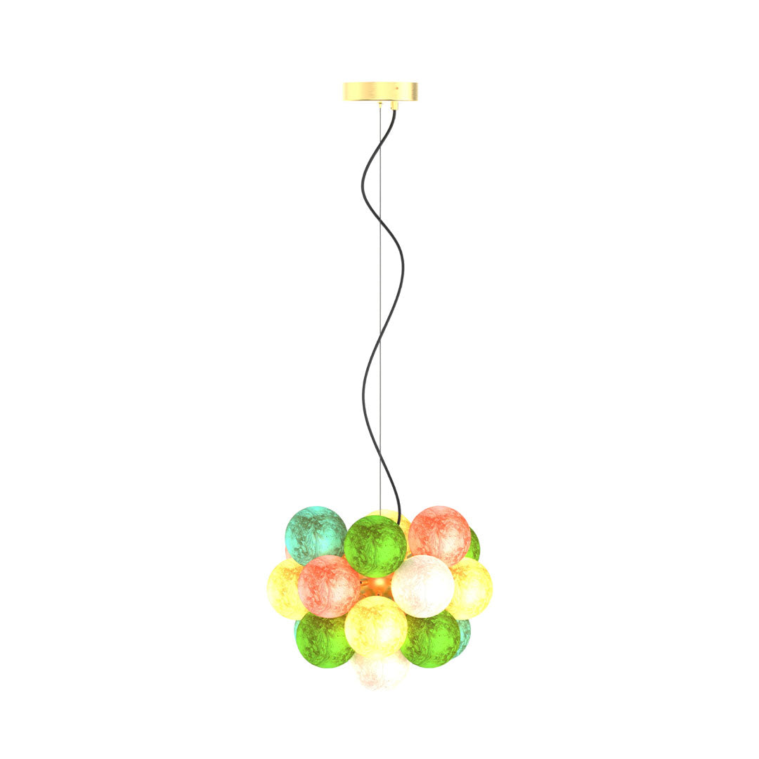 Färgat Glas Kandelaber Modern Kreativ LED Taklampa