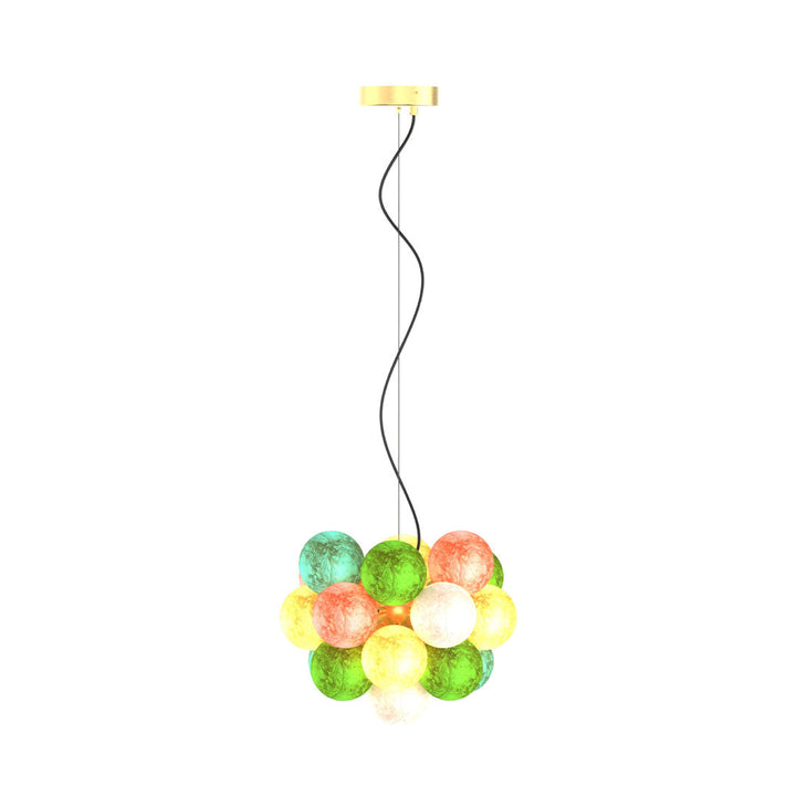 Färgat Glas Kandelaber Modern Kreativ LED Taklampa