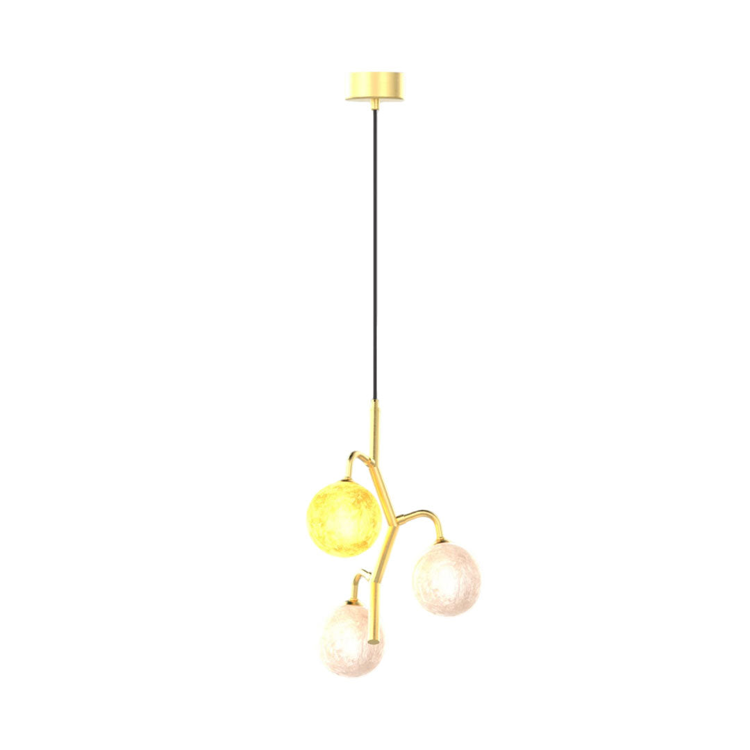 Färgad Glas Kandelaber Modern Kreativ Vintage Taklampa