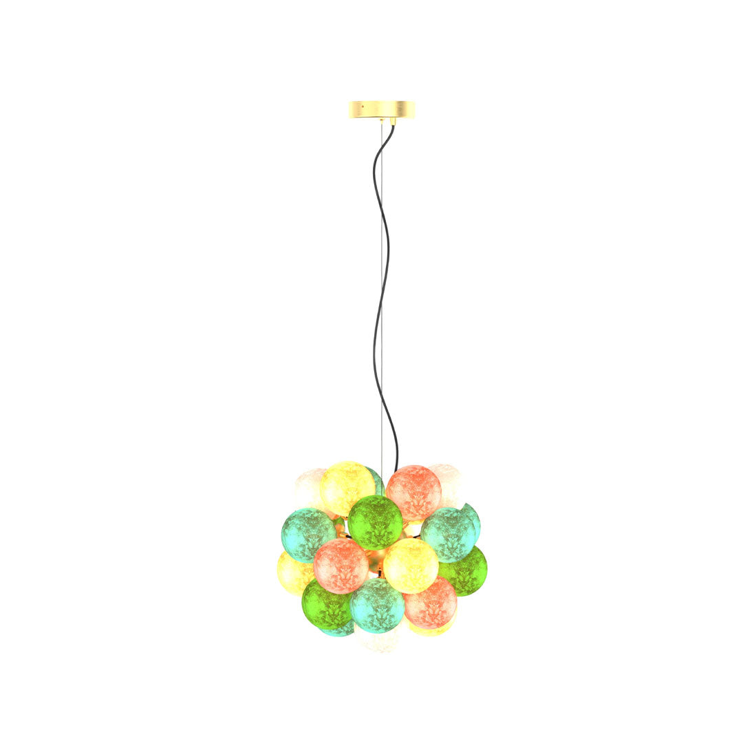Färgat Glas Kandelaber Modern Kreativ LED Taklampa