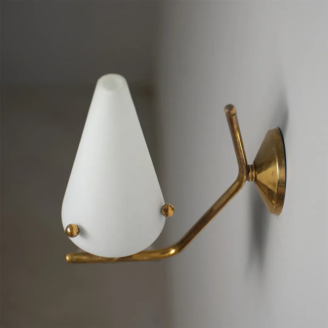 Kona Vägglampa Vintage Stil Glas Ambient Väggsconce
