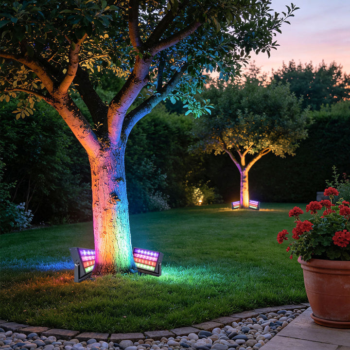 Färgade Flodljus Moderna Utomhus RGB LED Metallbelysning