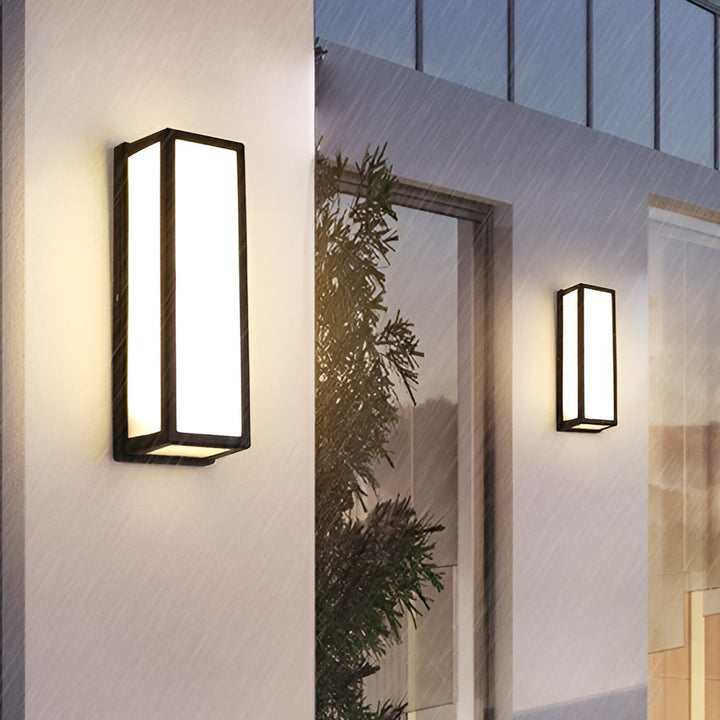 [Open-Box]Samtida Utomhus Vägglampa Svart LED Vattentät Lampa