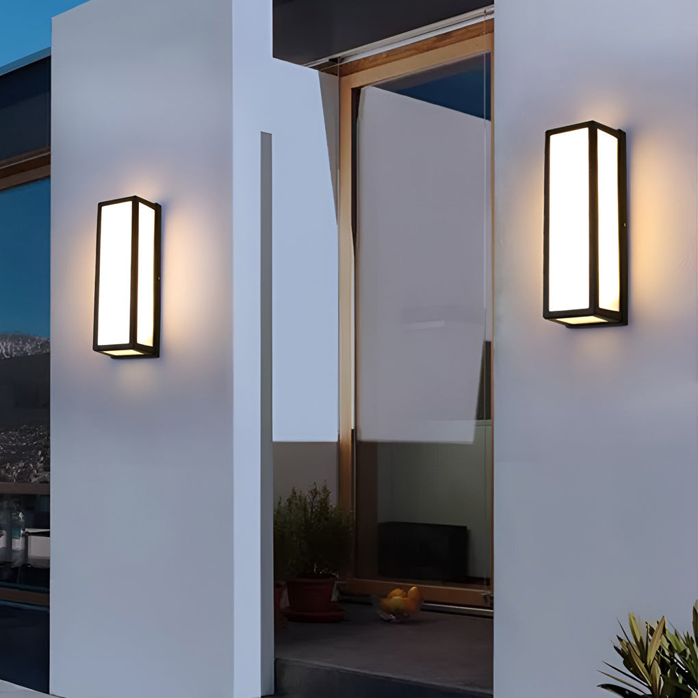 [Open-Box]Samtida Utomhus Vägglampa Svart LED Vattentät Lampa