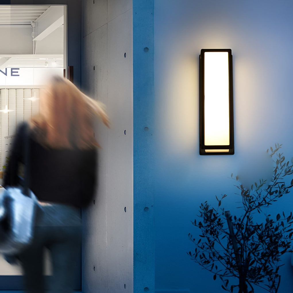 [Open-Box]Samtida Utomhus Vägglampa Svart LED Vattentät Lampa