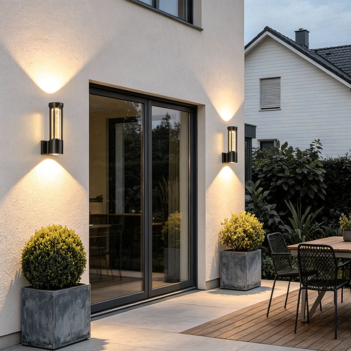 Cylinder Utomhus Vägglampa upp och ner Vattentät Lampa
