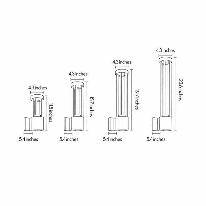 Cylinder Utomhus Vägglampa upp och ner Vattentät Lampa