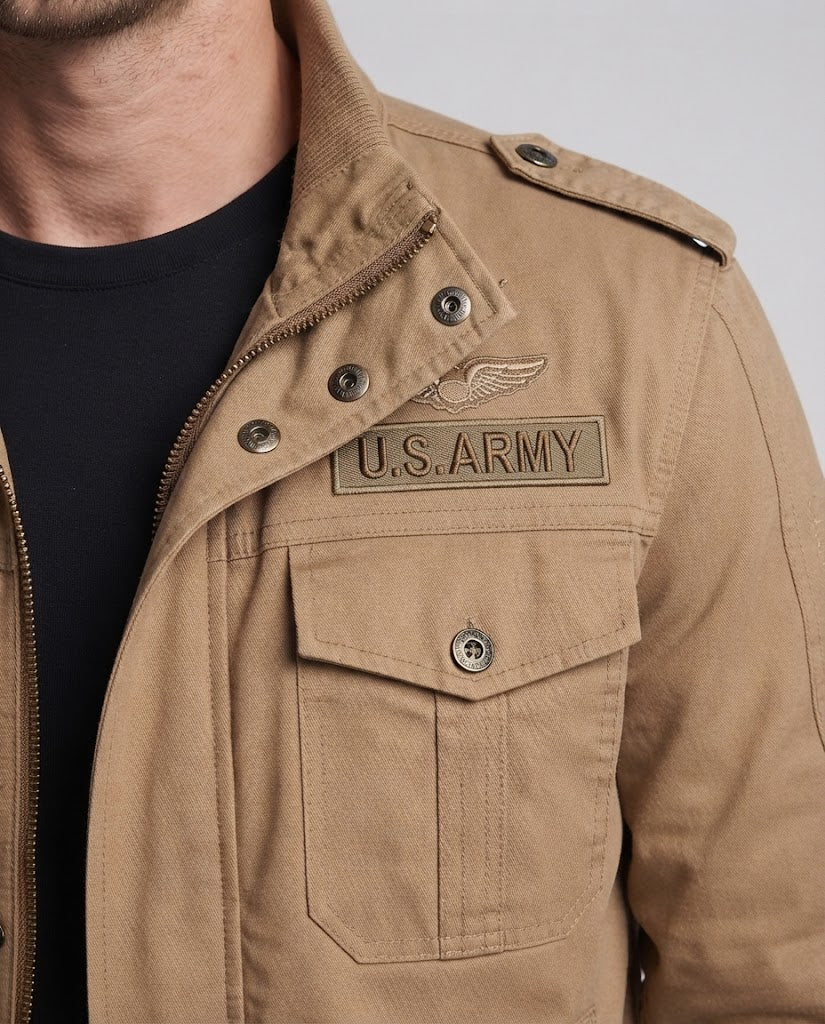 Herr Military-Inspired Utilityjacka