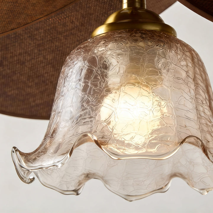 Dekorativ Takmonterad Lampa Fransk Vintage Lampa