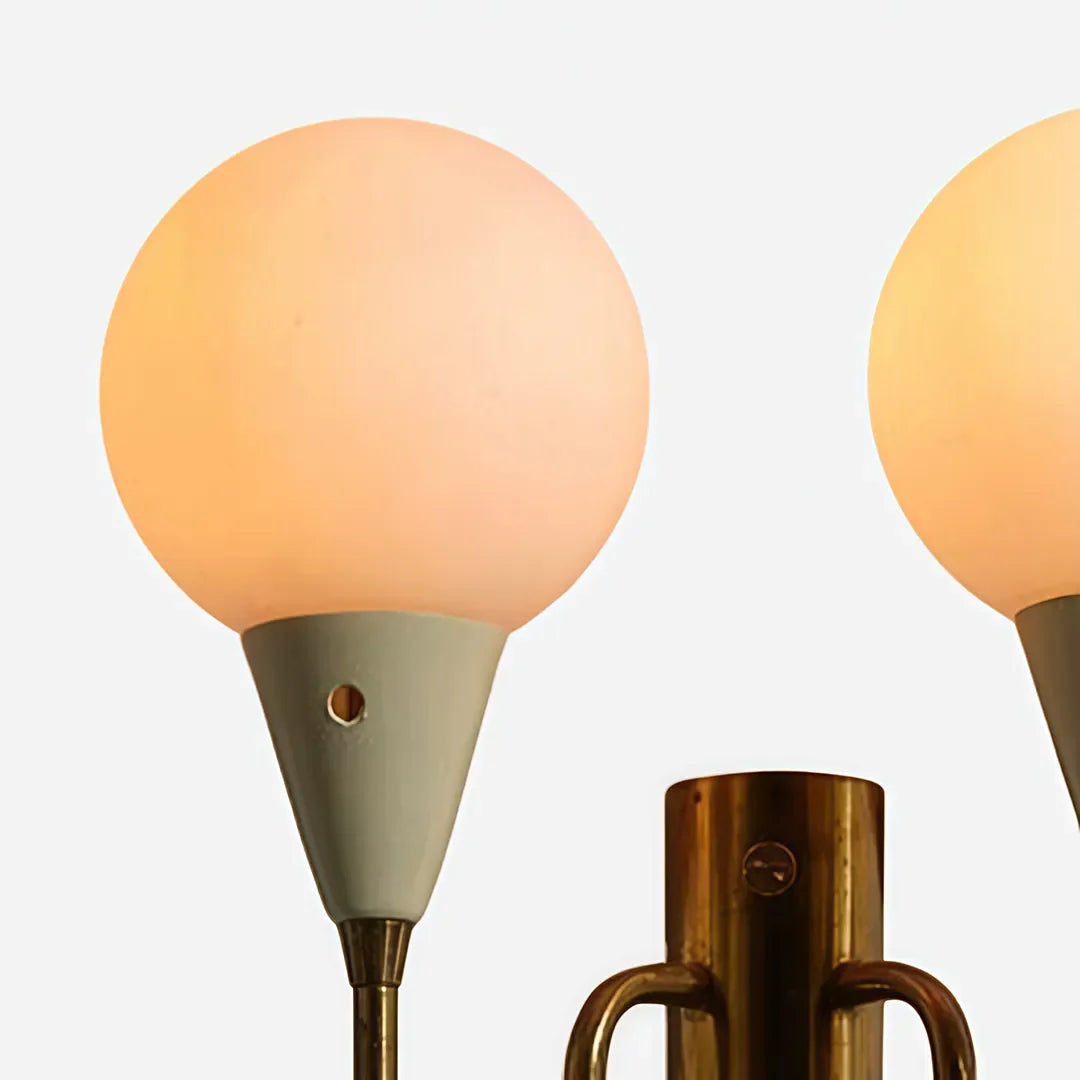 Dubbel Globe Vägglampa Mid-Century Dekorativ Ambient Belysning