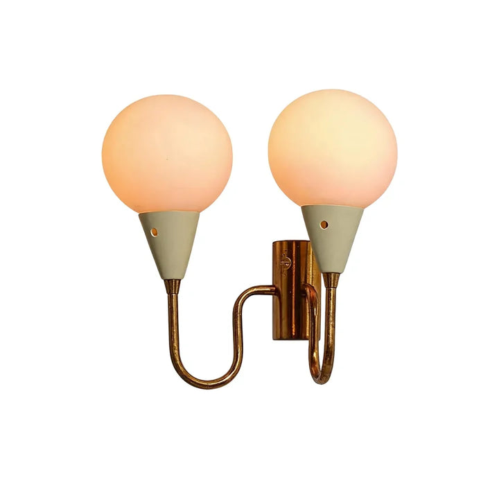 Dubbel Globe Vägglampa Mid-Century Dekorativ Ambient Belysning