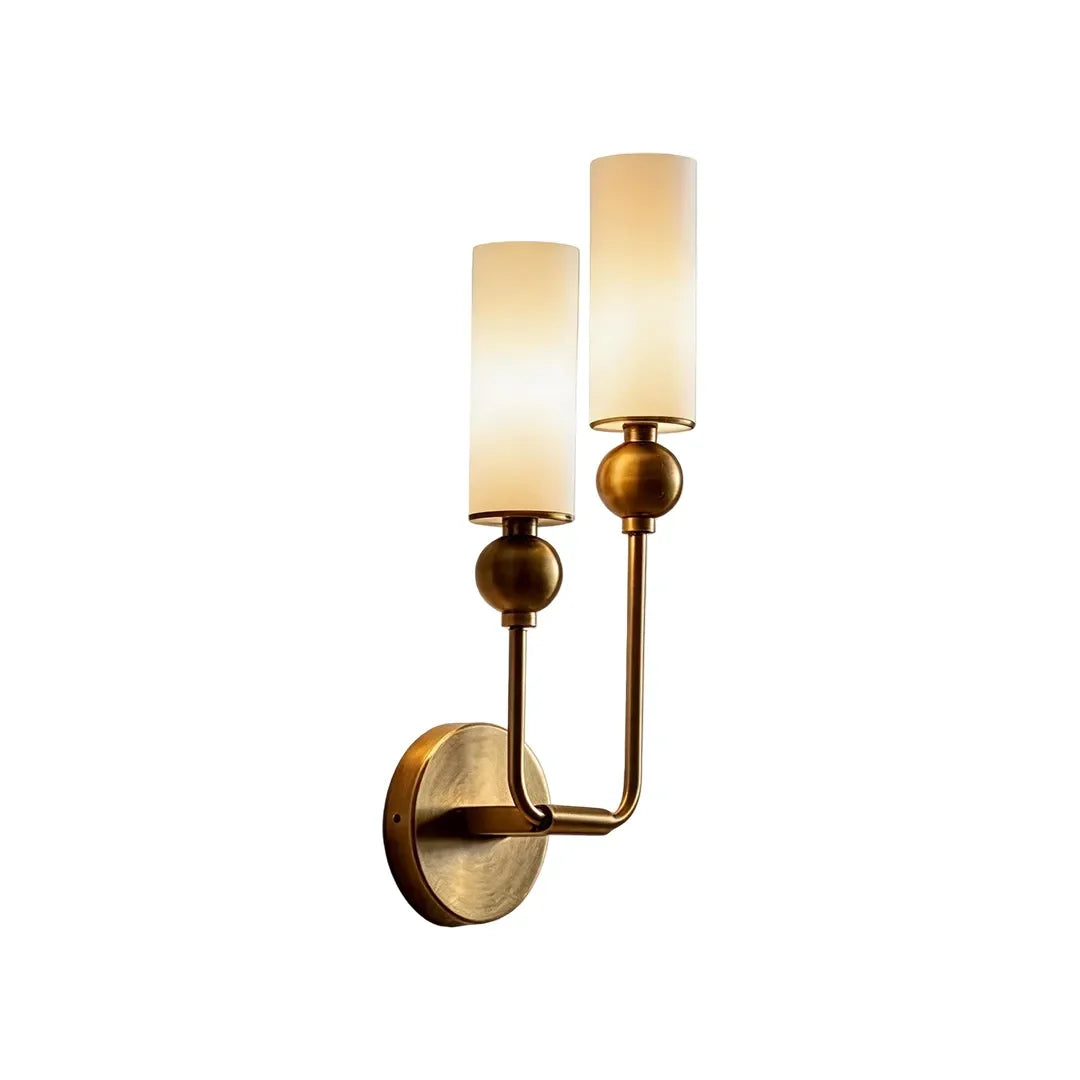 Dubbel Vägglampa Amerikansk Vintage Marmor Ljus