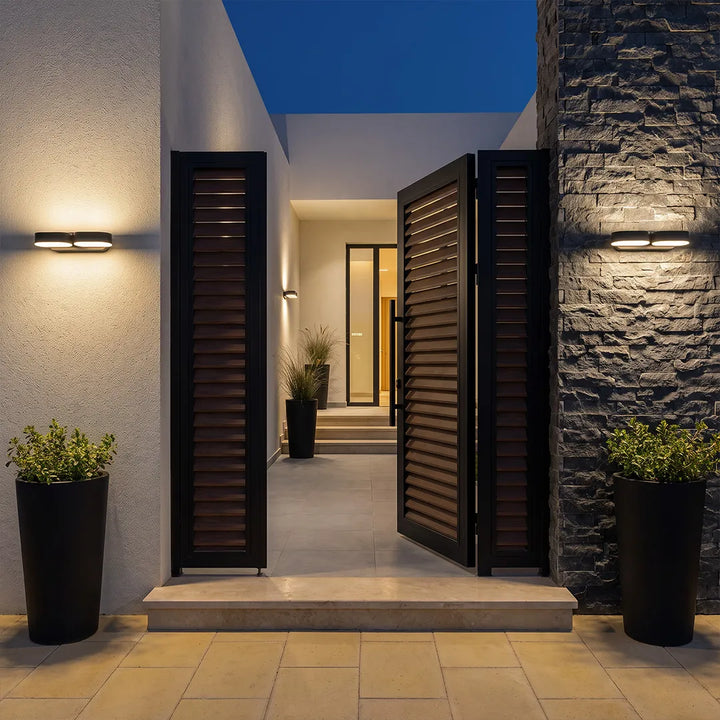 Dubbel Väggbelysning Modern 340° Rotera LED Lampa