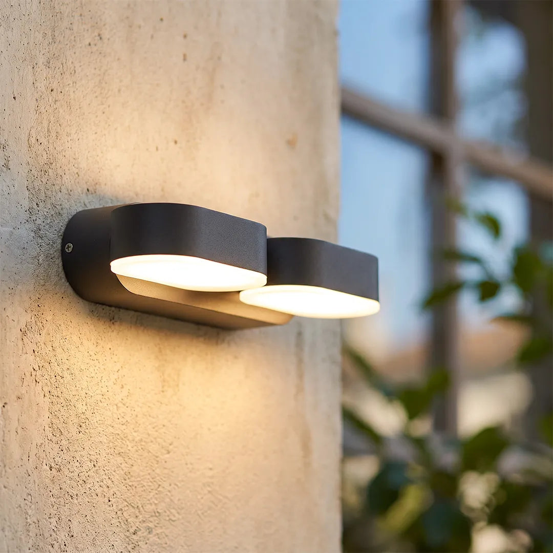 Dubbel Väggbelysning Modern 340° Rotera LED Lampa