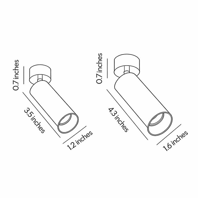 2 ST Spotlights Silver Full-Spectrum LED Lampa