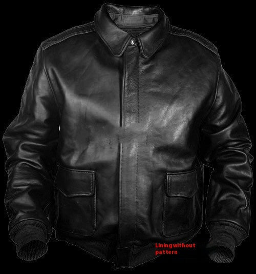 | Retro oversize Us Air Force Fur-Look Läder Kappa