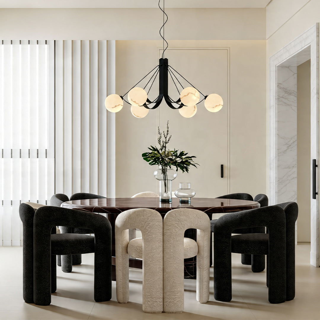 Svart Kandelaber Modern Kreativ Minimalistisk Taklampa