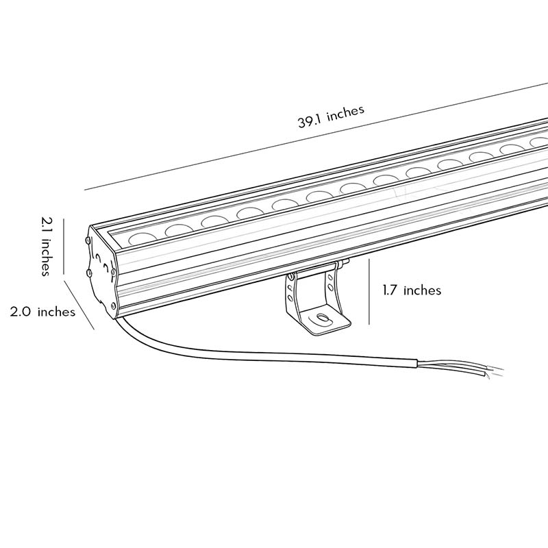Exteriöra LED-flodljus Moderna Vattentäta Väggtvättarljus