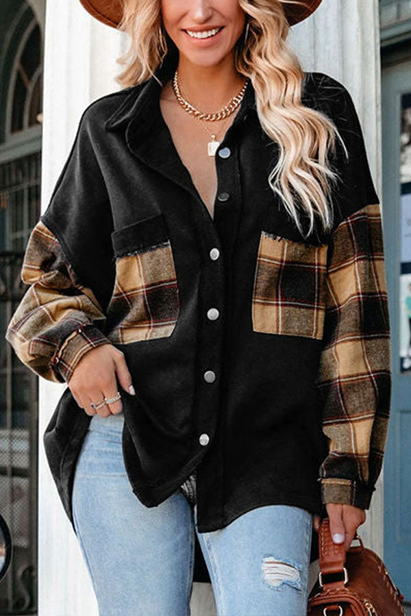 | Patcharbete bröstfickor oversize Jacka