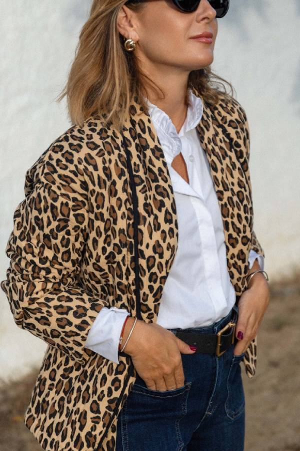 | Leopard Mönster Jacka