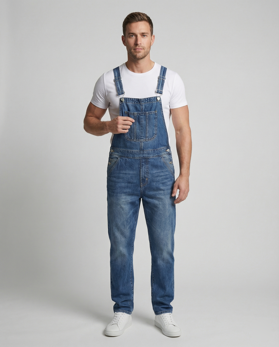 Herr overalls robust med justerbar straps