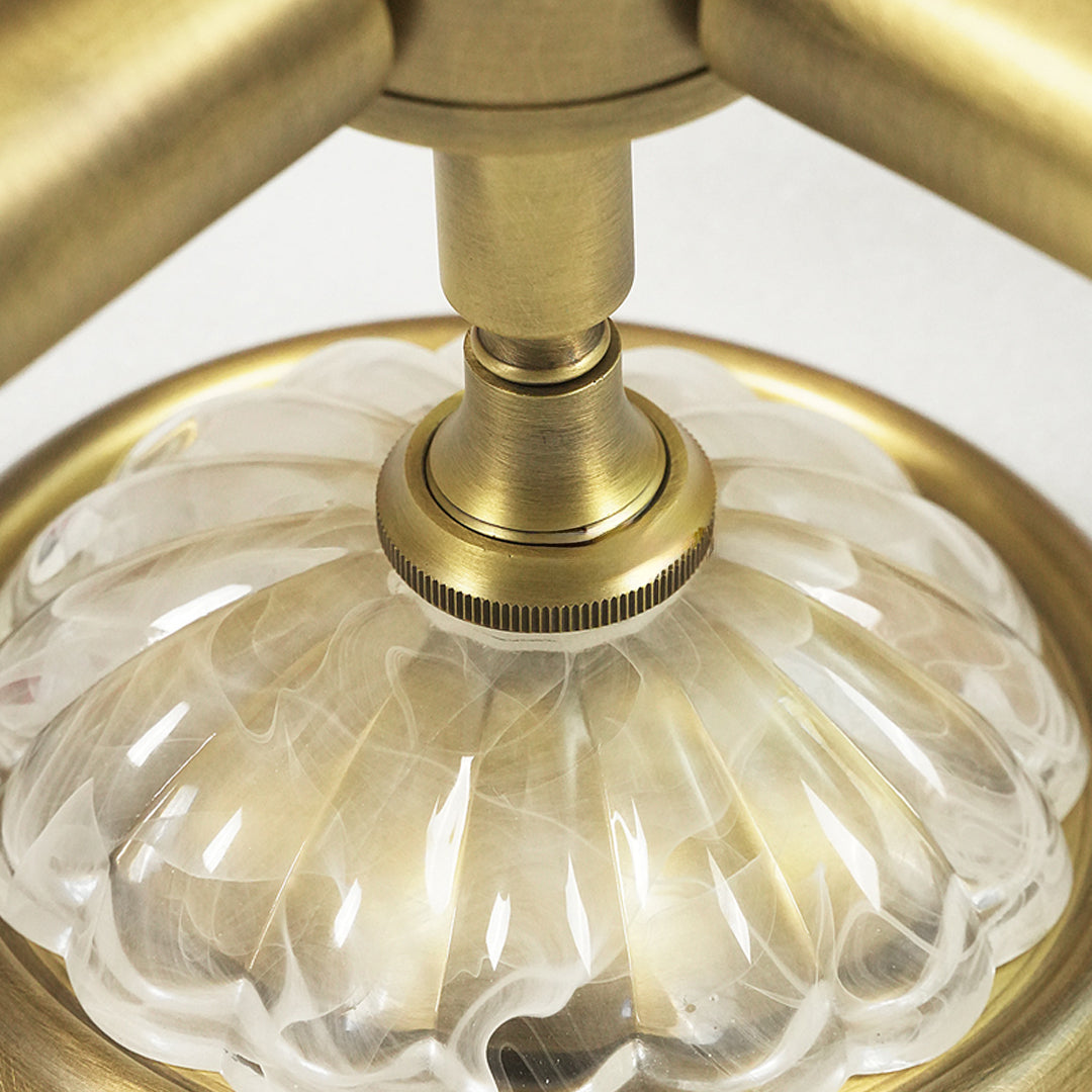 Glas Taklampor Modern Koppar Flush Mount Lampor