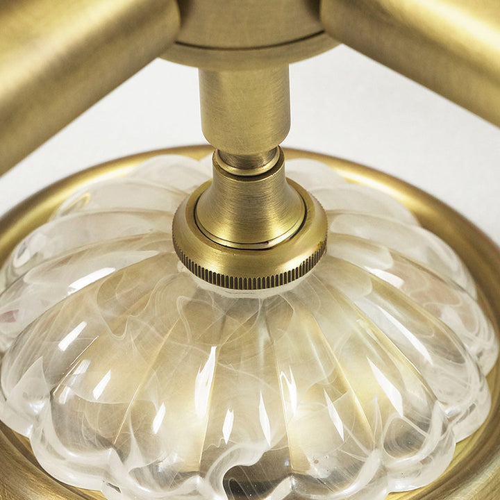 Glas Taklampor Modern Koppar Flush Mount Lampor