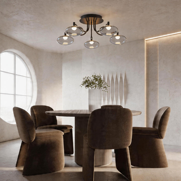 Glas Flush Mount Belysning Modern Kreativ LED Taklampa