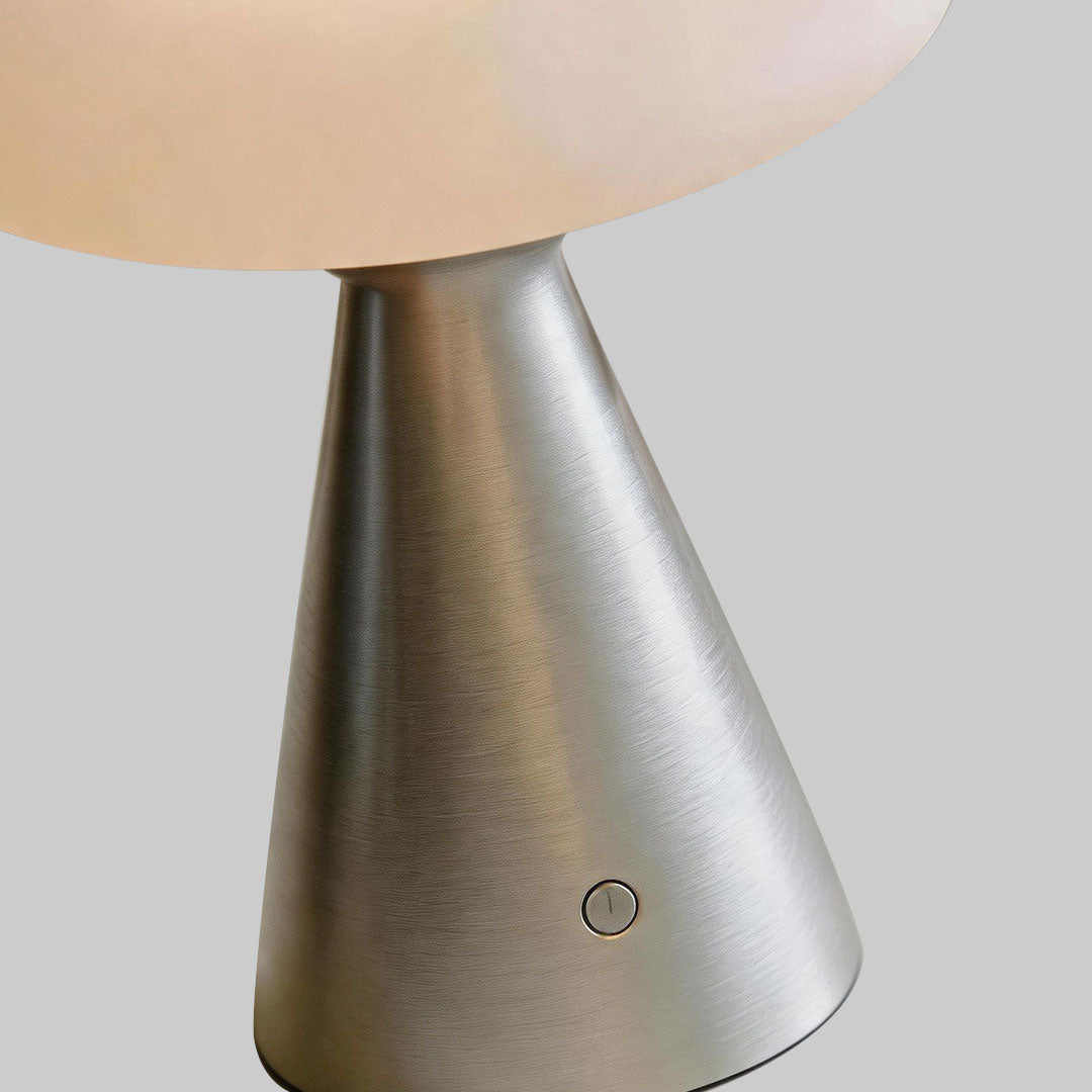 Glas Svamp Bordslampa Vintage Ambient Lampa för Läsning