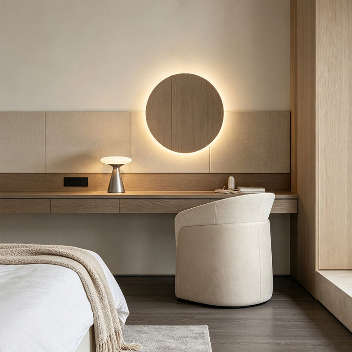 Glas Svamp Bordslampa Vintage Ambient Lampa för Läsning